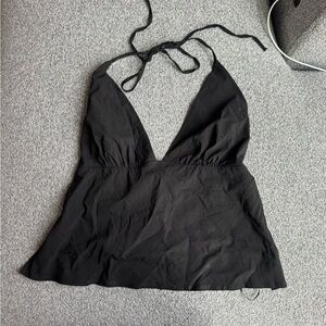 Garage Black Plunge Camisole